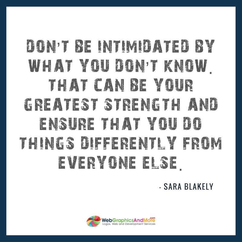 Don't be intimidated by what you don't know... - Web Graphics And More